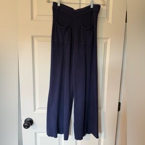 Umgee Navy Wide Leg Women's Pants